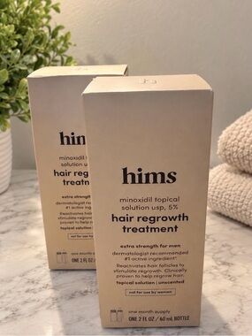 hims Hair Regrowth Treatment - Minoxidil Topical Solution 5% - 60ml x2